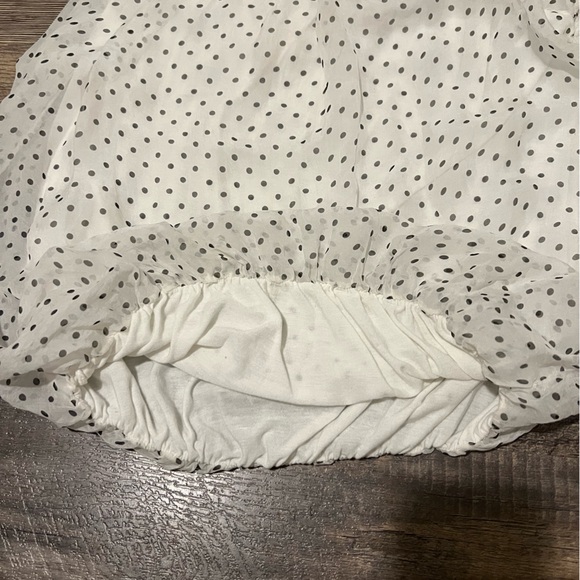 White Polka Dot Blouse - Picture 2 of 3